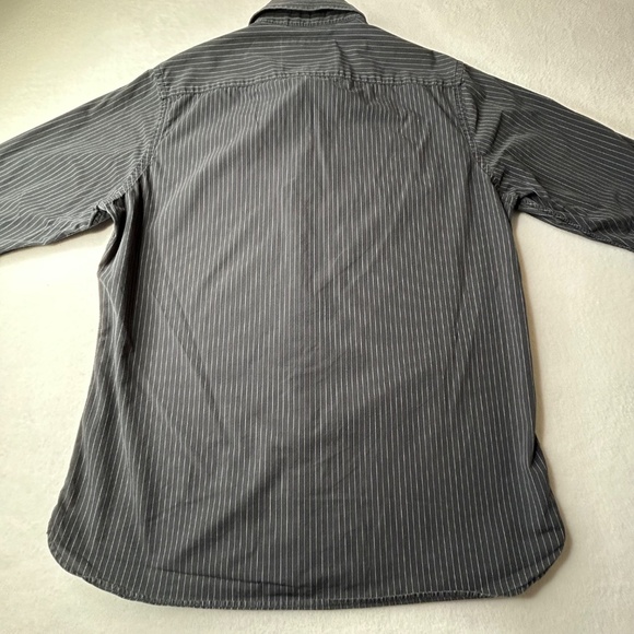 American Eagle Outfitters Longsleeve Mens Shirt Button Up Large Gray - Picture 13 of 14